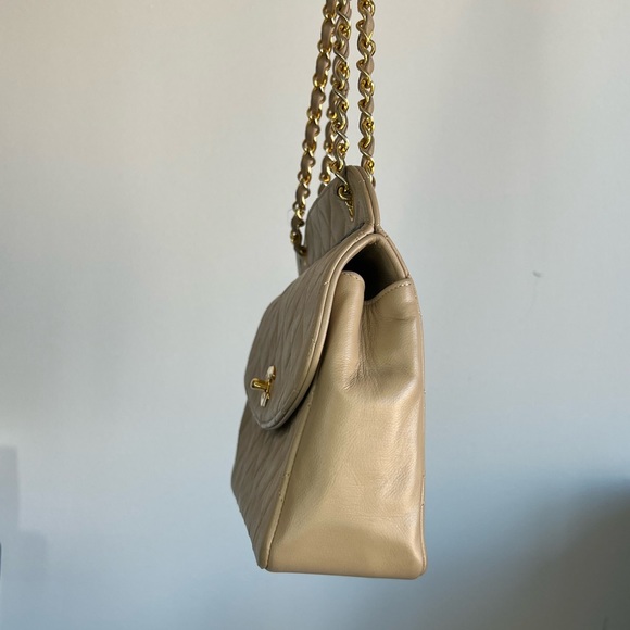 Chanel Vintage single flap with removable wallet 24K gold hardware - Picture 4 of 13